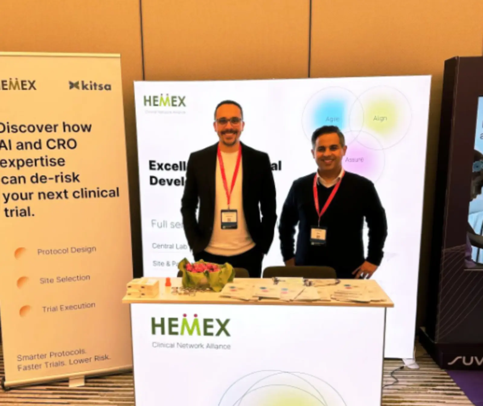 Kitsa and HEMEX booth at Clinical Trials in Oncology Europe conference
